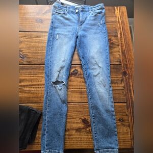 Joe's Jeans Women's Light Blue Distressed Skinny Jeans